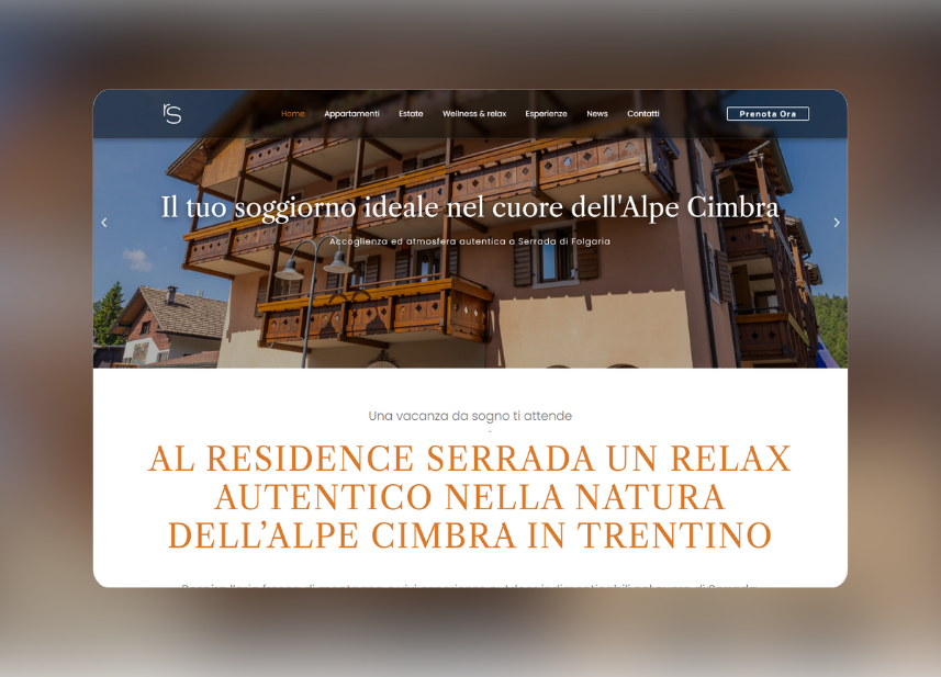 Restyling di sito web realizzato da Cerbero Marketing